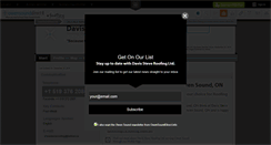 Desktop Screenshot of davis-steve-roofing-ltd-owen-sound.owensounddirect.info