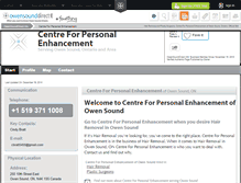 Tablet Screenshot of centre-for-personal-enhan-owen-sound.owensounddirect.info