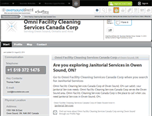 Tablet Screenshot of omni-facility-cleaning-se-owen-sound.owensounddirect.info